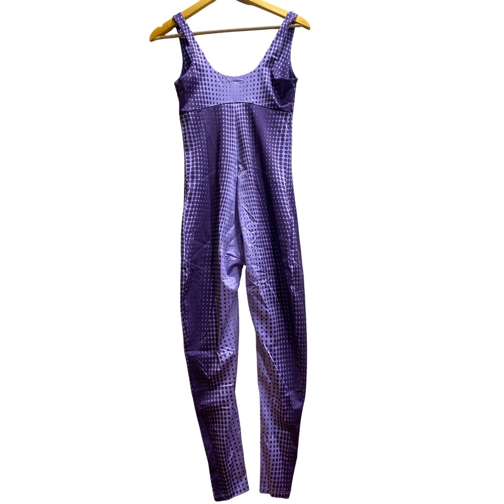 Yitty Headliner Shaping Catsuit Size M Purple Galaxy Dot One-Piece Shapewear NWT - Picture 2 of 7